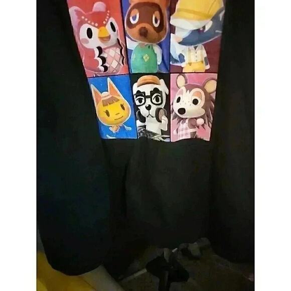 Nintendo Animal Crossing Characters Black T-Shirt Sz 2XL Excellent CR3 - Picture 4 of 6